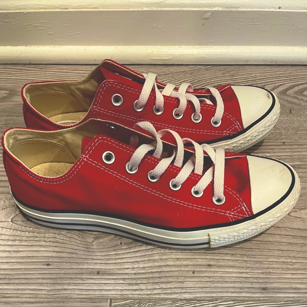 Red Low Cut Converse